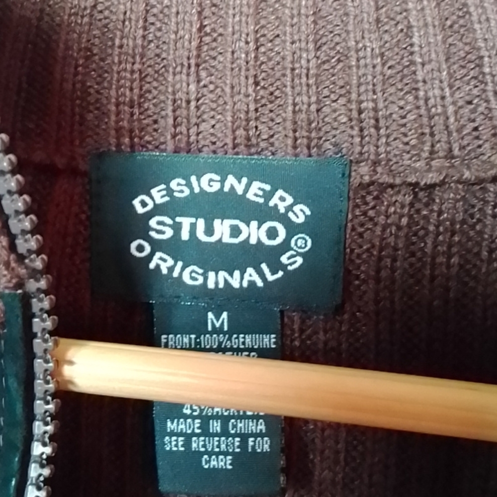 Patch Work Leather Vest Designers Studio Original… - image 7